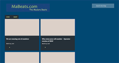 Desktop Screenshot of mabeats.com