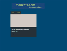 Tablet Screenshot of mabeats.com